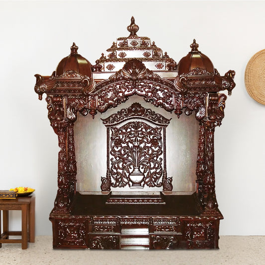 Sharika Teak Wood Mandap (Brown) lifestyle view 