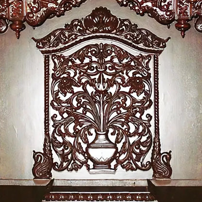 Sharika Teak Wood Mandap (Brown) zoom view 