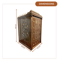 Sharudeep Teak Wood Mandap (Brown) dimensions