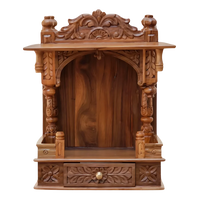 Sharva Teak Wood Mandir (Teak) front view