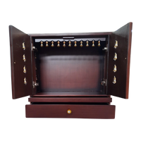 Sharvakriti Teak Wood Mandir (Brown) open door view
