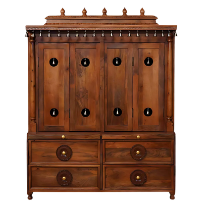 Sharvya Sheesham Wood Mandap (Teak) Front view