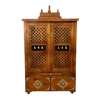 Shatrika teak Wood Mandap (Teak) Front view