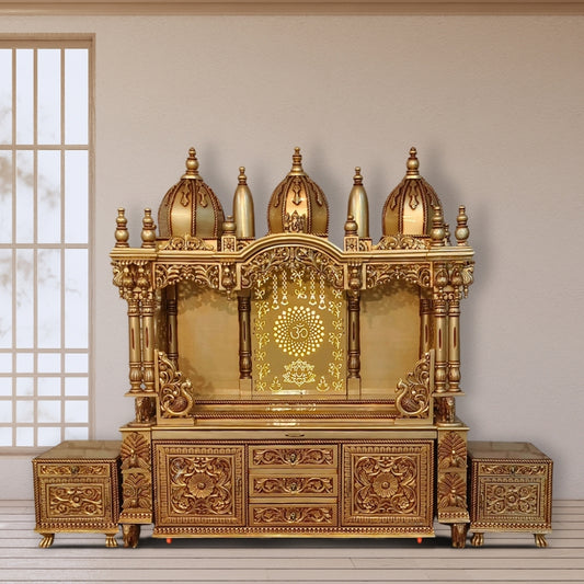 Shilpa Teak Wood Mandap (Gold) lifestyle view