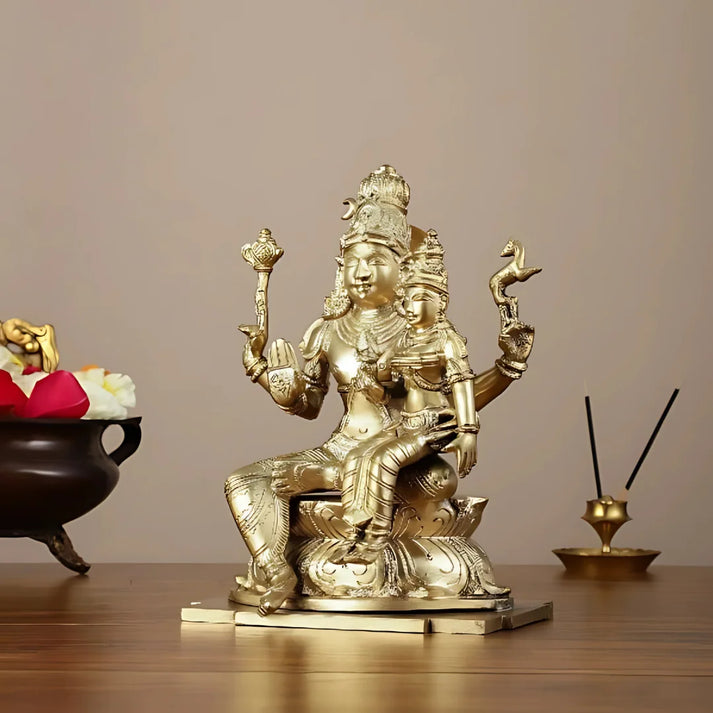 Shiva Kumara Brass Idol - 2 Inch