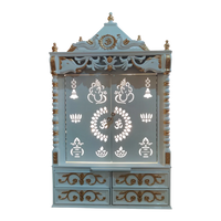 Shivansh Teak Wood Pooja Mandir (White)