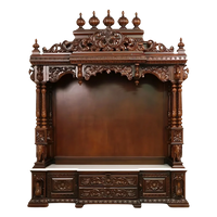 Shivaya Teak Wood Mandap (Brown) Front view