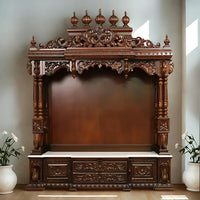 Shivaya Teak Wood Mandap (Brown) Life Style View