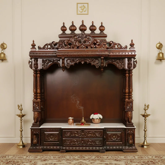 Shivaya Teak Wood Mandap (Brown) lifestyle image