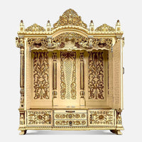 Shreejyoti Teak Wood Mandap (Gold) front view 
