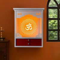 Shrivalli Teak Wood Mandir (White) lifestyle view 