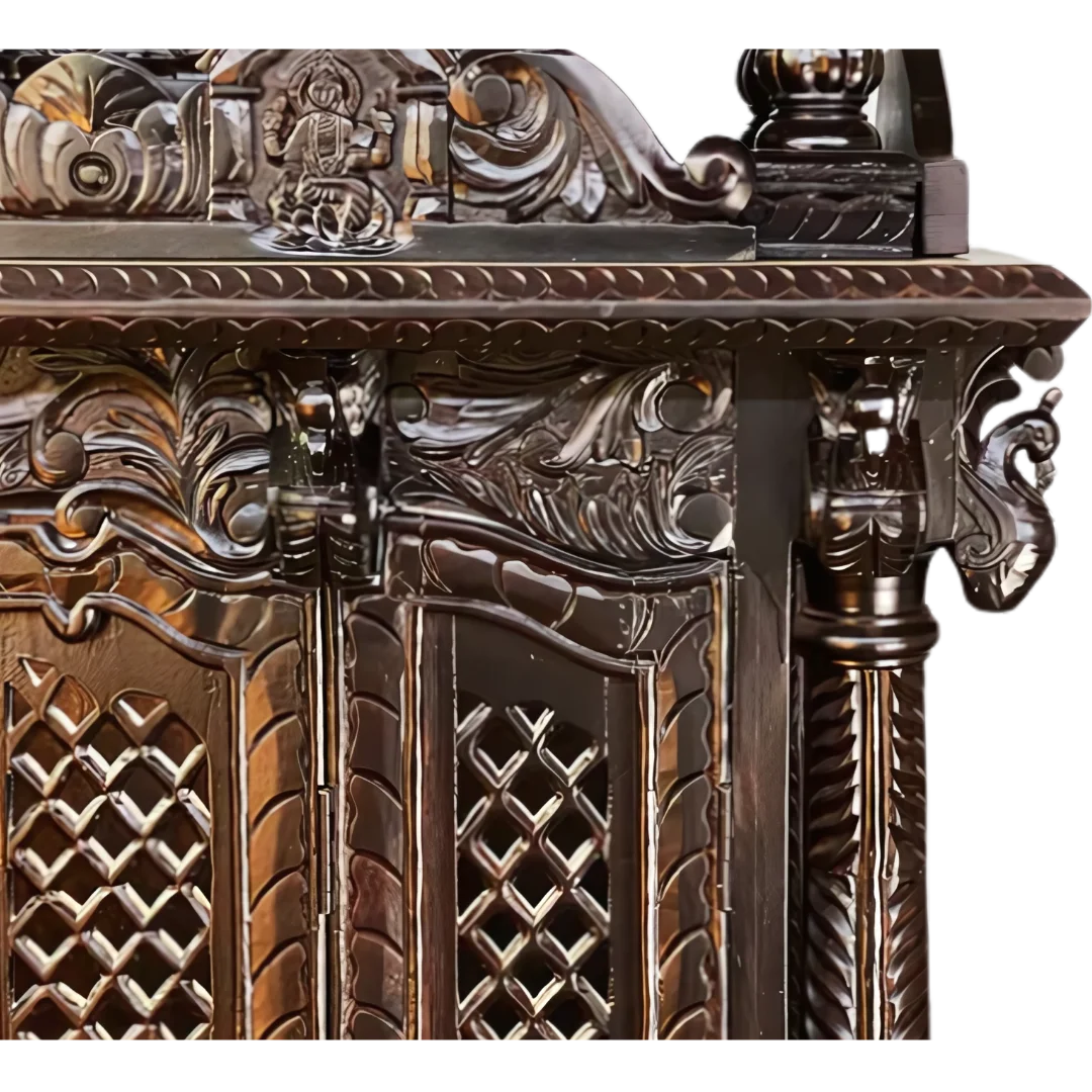 Shrivanta Sheesham Wood Mandap (Brown) Zoom View