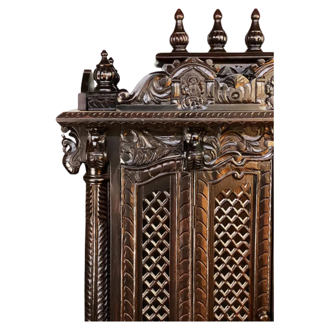 Shrivanta Teak Wood Mandap (Brown)