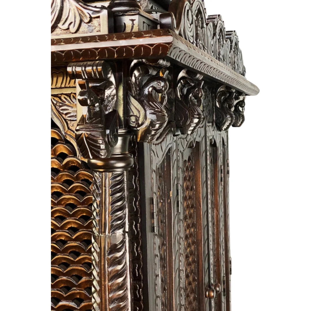 Shrivanta Teak Wood Mandap (Brown)