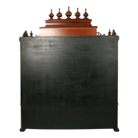Shrivatsa Teak Wood Mandap (Brown) Back View