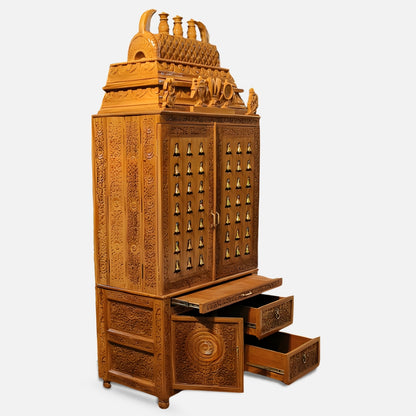 Shruti Teak Wood Mandap (Teak) side view 