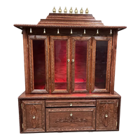 Shubhkamna Teak Wood Mandap (Brown) front view