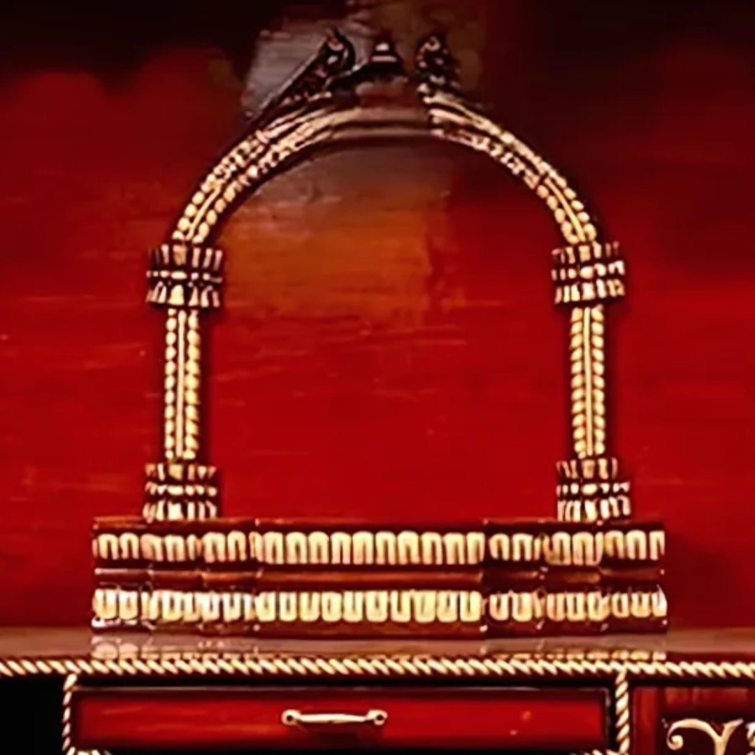 Shuddhika Teak Wood Mandap (Cherry Gold) zoom view 