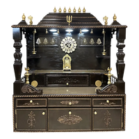 Shvetam Teak Wood Mandap (Choco Brown) front view