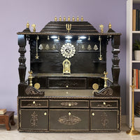 Shvetam Teak Wood Mandap (Choco Brown) lifestyle view 