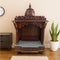Siddhant Teak Wood Mandir (Brown) Life Style View