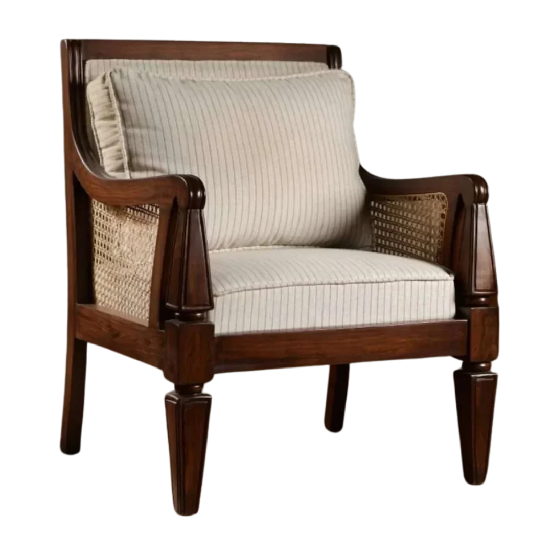 Side Angle of Orion Teak Wood Lounge Chair (Teak)