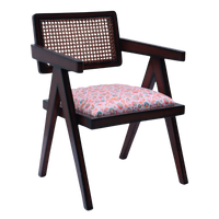 Side Angle of Sora Teak Wood Lounge Chairs (Brown White)