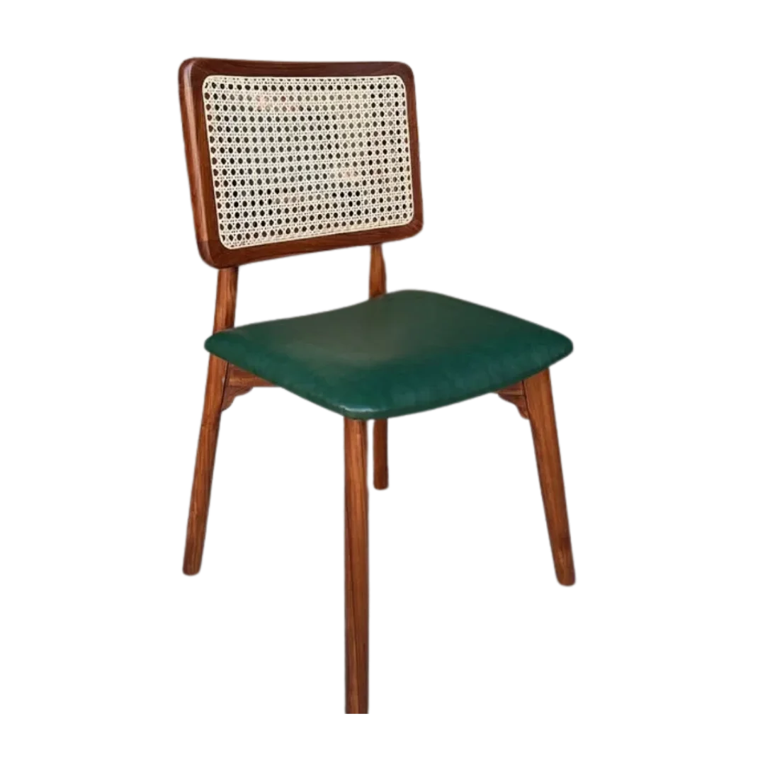 Side Angle of Velin Teak Wood Dining Chair (Teak)