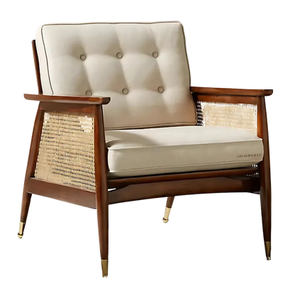 Side Angle of Vintori Teak Wood Lounge Chair (Teak)