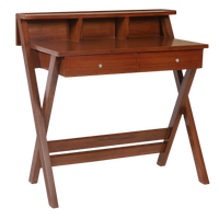 Side Angle of Wisdom Solid Wood Writing Table (Teak)