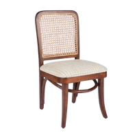 Side Angle of Zerlin Teak Wood Dining Chair (Teak)