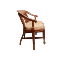 Side View of Canasto Solid Wood Love Sofa (Teak)