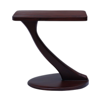 Side View of Cascade Teak Wood Coffee Table (Brown)