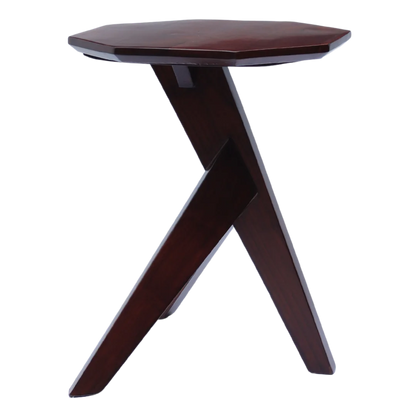 Side View of Hexon Teak Wood Coffee Table (Brown)