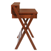Side View of Wisdom Solid Wood Writing Table (Teak)