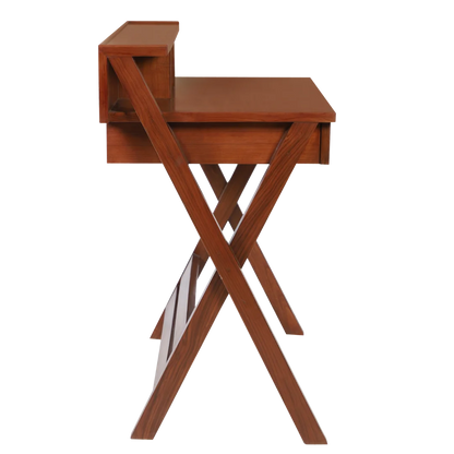 Side View of Wisdom Solid Wood Writing Table (Teak)