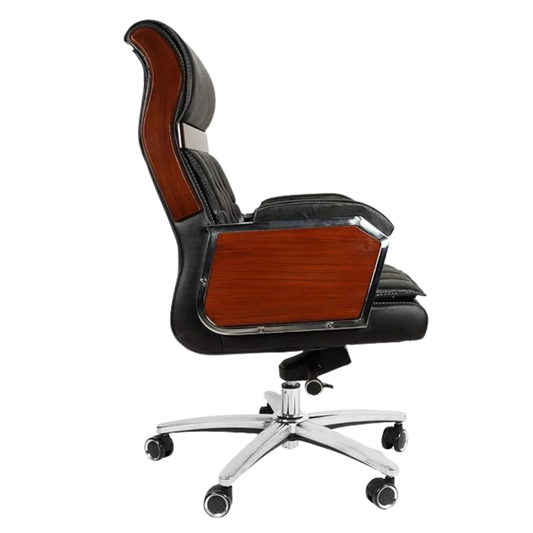 Side View of Presidency Recliner Office Executive Chair (Black)