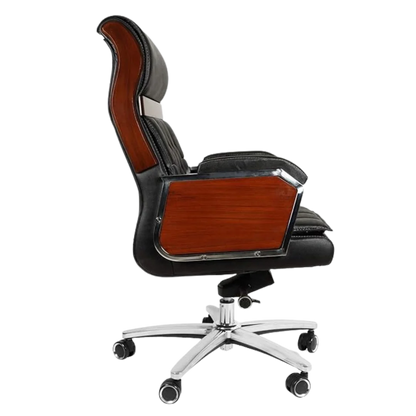 Side View of Presidency Recliner Office Executive Chair (Black)