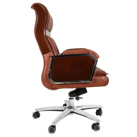 Side View of Presidency Recliner Office Executive Chair (Brown)