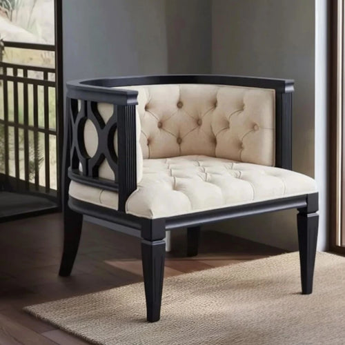 Sienna Curved Lounge Chair (Black)