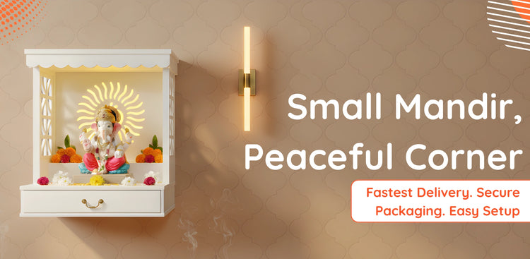 Small Pooja Mandir bannner 