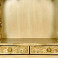 Someshwara Teak Wood Mandir (gold) pooja space