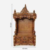 Somnath Teak Wood Mandap (Teak) dimensions