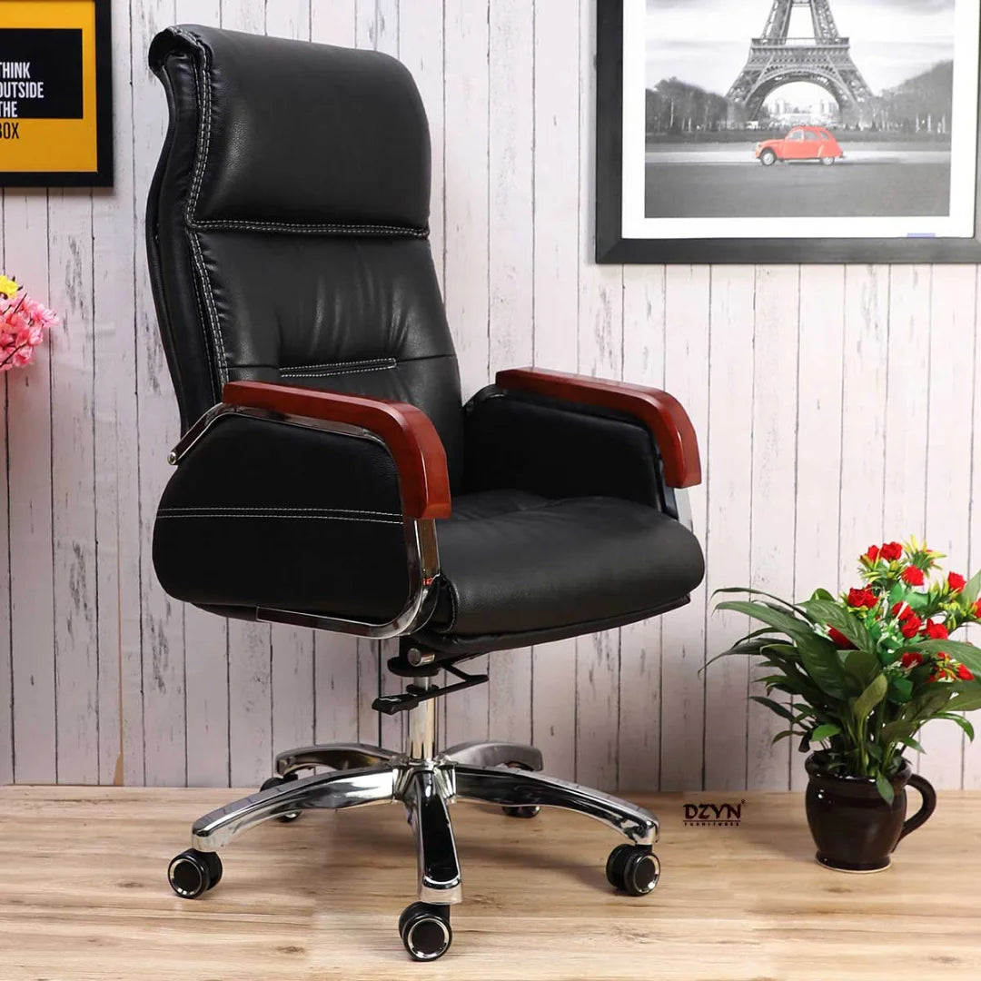 Sperity High Back Office Executive Chair (Black) Lifestyle Image