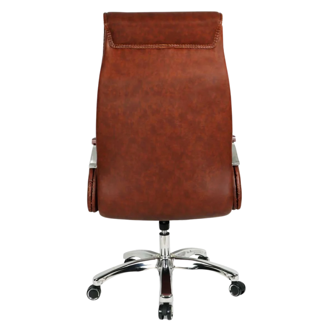 Sperity High Back Office Executive Chair (Brown) Back View