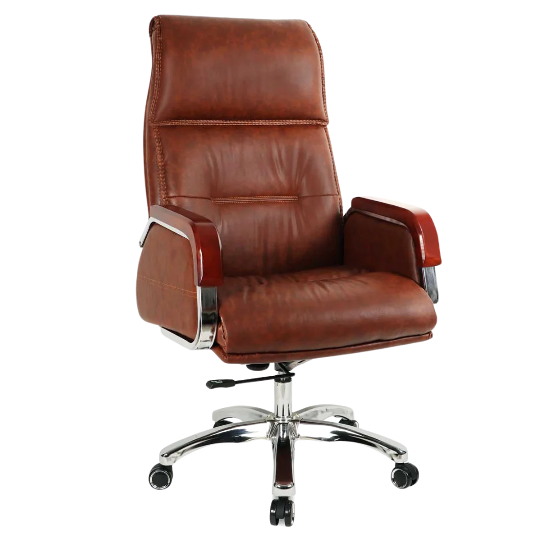 Sperity High Back Office Executive Chair (Brown) Side Angle