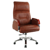 Sperity High Back Office Executive Chair (Brown) Side Angle