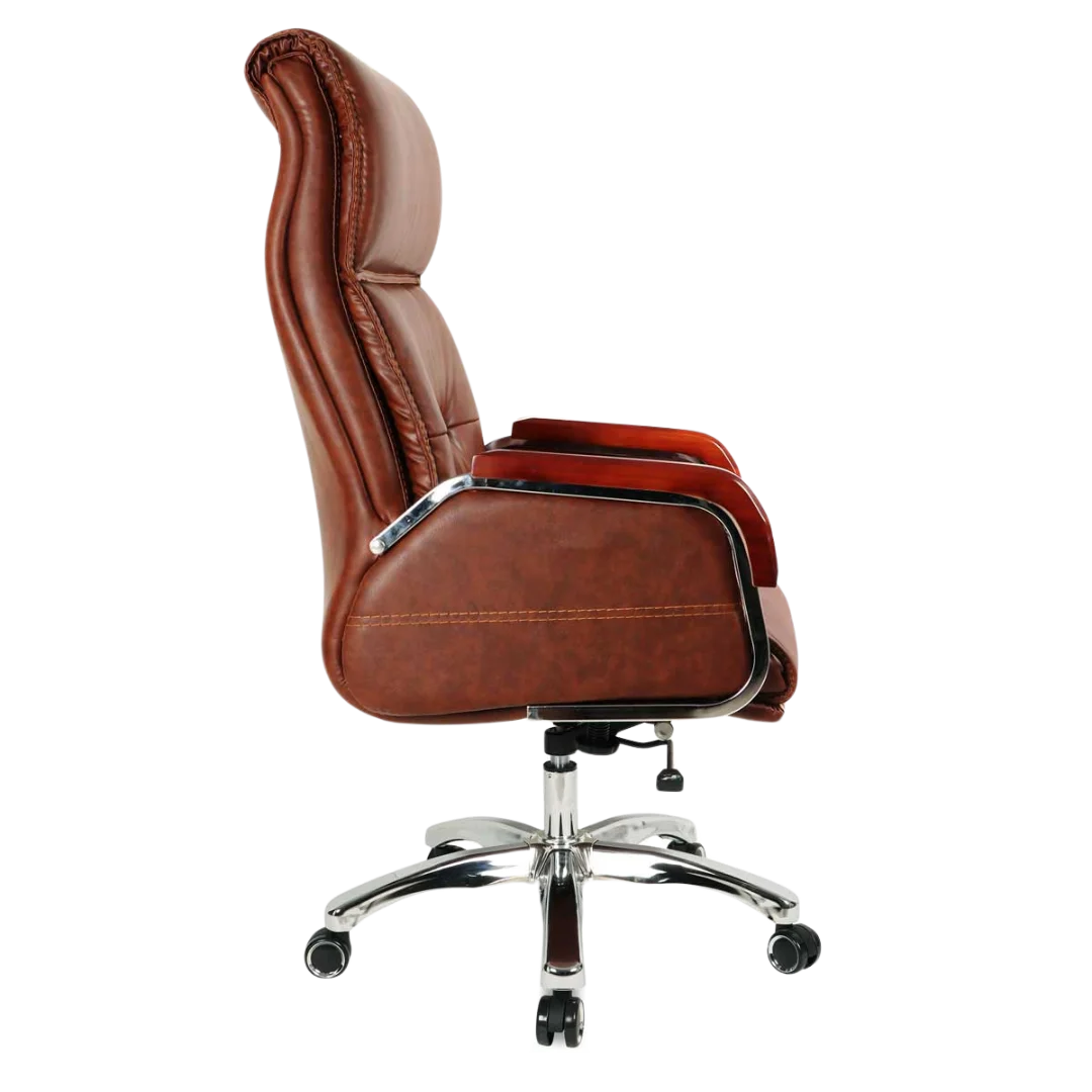 Sperity High Back Office Executive Chair (Brown) Side View