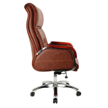Sperity High Back Office Executive Chair (Brown) Side View
