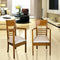 Spring Brown Accent Wooden Arm Chairs (Teak)